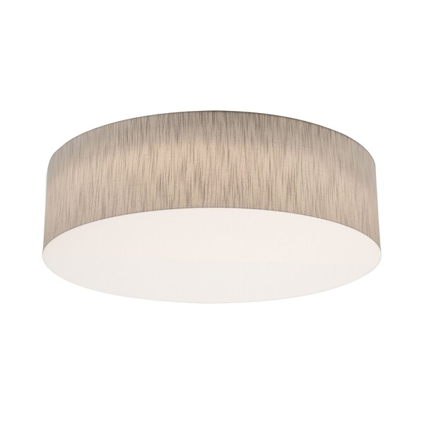 Afx Anton 24in. Medium Base Flush Mount, Jute Shade ANF2432MB-JT - main